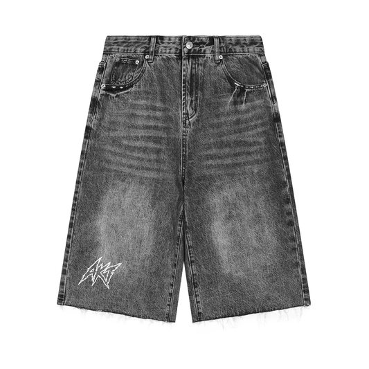 THE NIGHTMARE - Vintage Wide Leg Denim Shorts