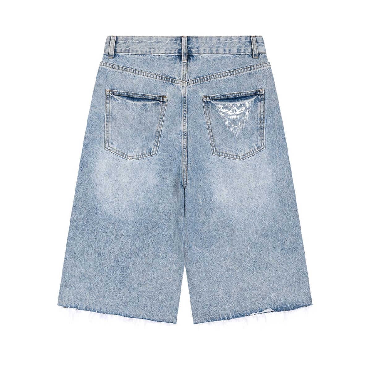 THE NIGHTMARE - Vintage Wide Leg Denim Shorts