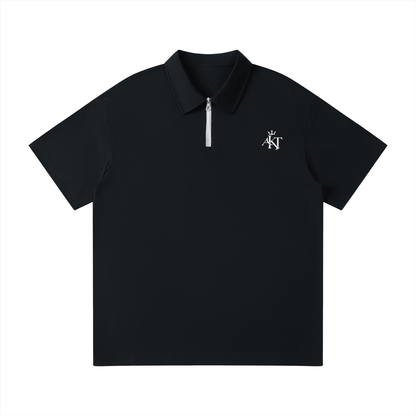 CLEAN CUT - Quarter-Zip Polo Shirt