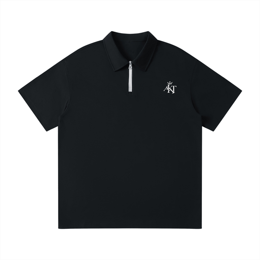CLEAN CUT - Quarter-Zip Polo Shirt